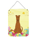 CarolineS Treasures Easter Eggs Irish Terrier Metal Print, 16 X 12, Multicolor