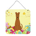 CarolineS Treasures Easter Eggs Irish Terrier Metal Print, 6 X 6, Multicolor
