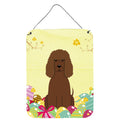 CarolineS Treasures Easter Eggs Irish Water Spaniel Metal Print, 16 X 12, Multicolor