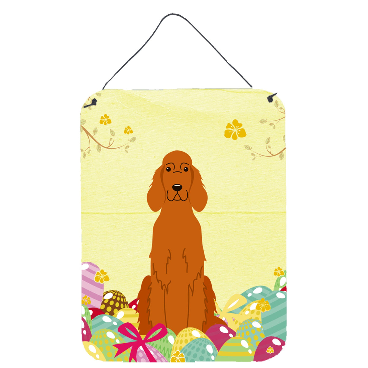 CarolineS Treasures Easter Eggs Irish Setter Metal Print, 16 X 12, Multicolor