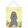 CarolineS Treasures Easter Eggs Poodle Silver Metal Print, 16 X 12, Multicolor