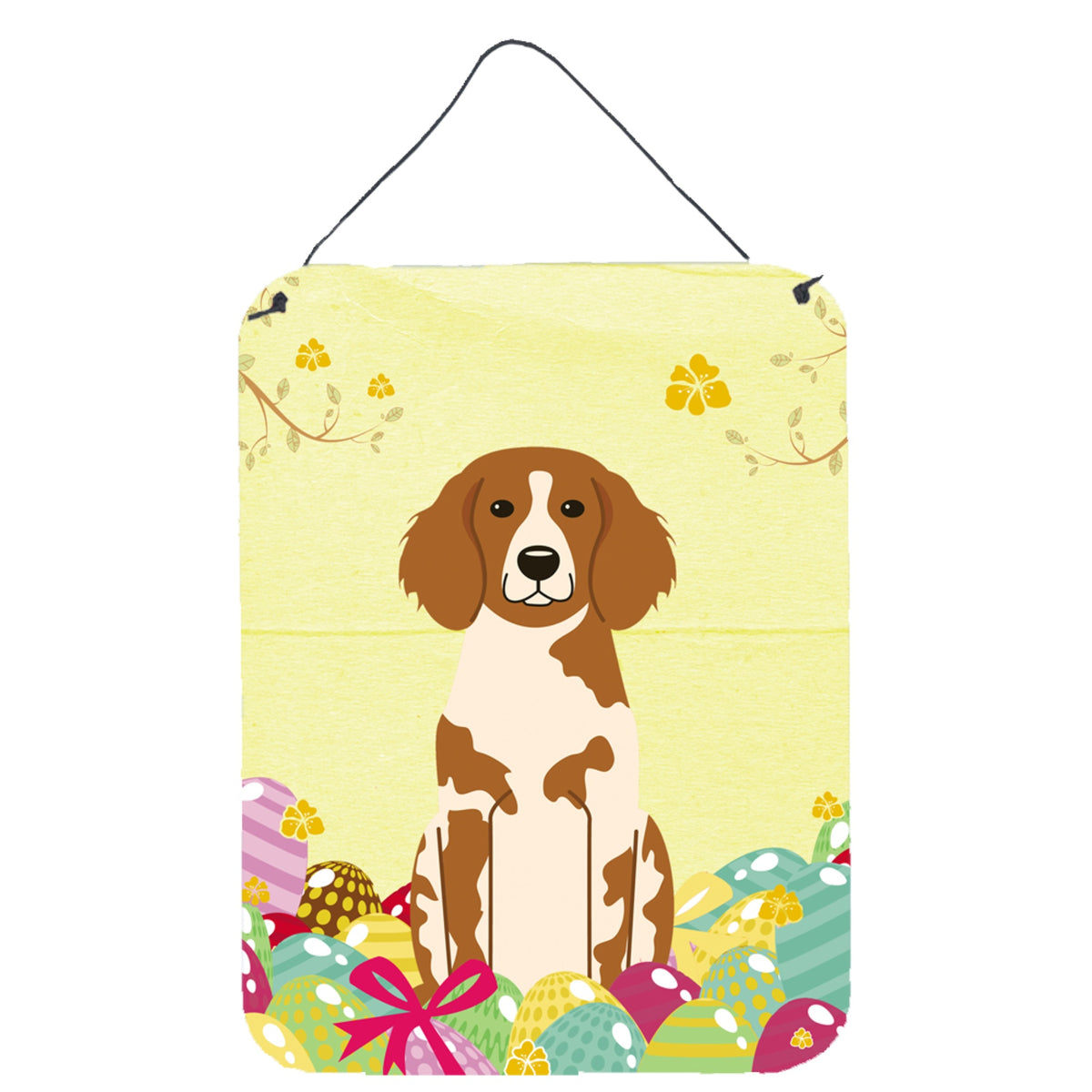 CarolineS Treasures Easter Eggs Brittany Spaniel Metal Print, 16 X 12, Multicolor