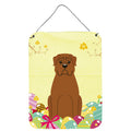 CarolineS Treasures Easter Eggs Dogue De Bourdeaux Metal Print, 16 X 12, Multicolor