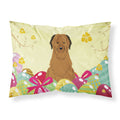 Easter Eggs Briard Brown Fabric Standard Pillowcase