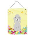 CarolineS Treasures Easter Eggs Bedlington Terrier Blue Metal Print, 16 X 12, Multicolor