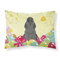 Easter Eggs Cocker Spaniel Black Fabric Standard Pillowcase