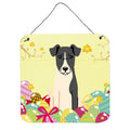 CarolineS Treasures Easter Eggs Smooth Fox Terrier Metal Print, 6 X 6, Multicolor