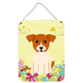 CarolineS Treasures Easter Eggs Jack Russell Terrier Metal Print, 16 X 12, Multicolor