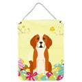 CarolineS Treasures Easter Eggs English Foxhound Metal Print, 16 X 12, Multicolor