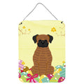CarolineS Treasures Easter Eggs Brindle Boxer Metal Print, 16 X 12, Multicolor
