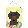 CarolineS Treasures Easter Eggs Dachshund Black Tan Metal Print, 16 X 12, Multicolor
