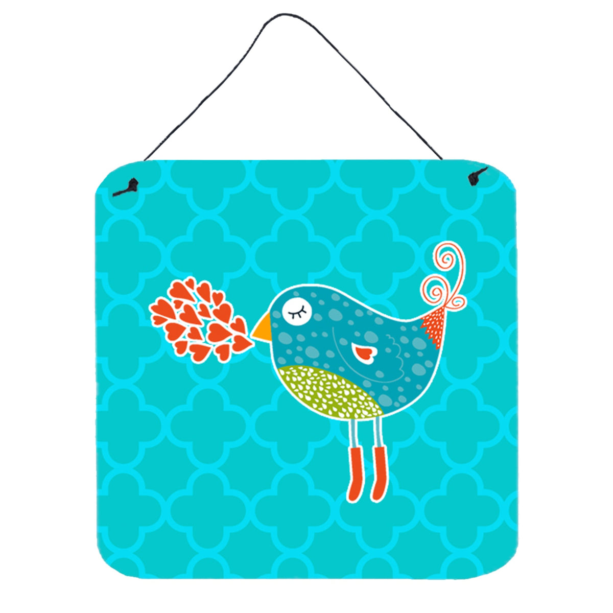 CarolineS Treasures Birdy Love Metal Print, 6 Inch  Inch  X 6 Inch  Inch , Multicolor
