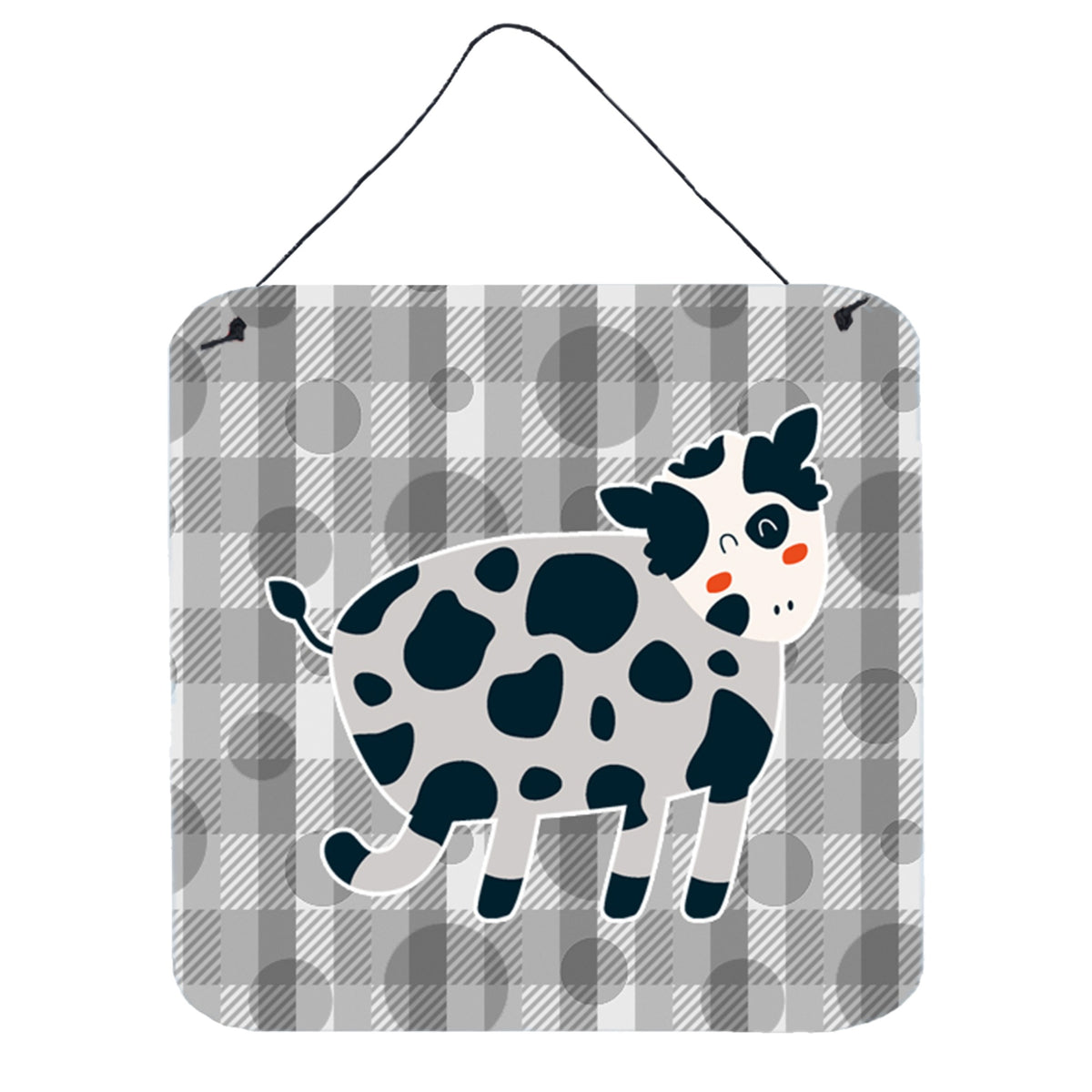 CarolineS Treasures Cow Metal Print, 6 Inch  Inch  X 6 Inch  Inch , Multicolor
