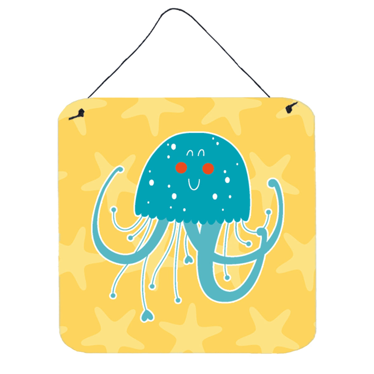 CarolineS Treasures Jellyfish Metal Print, 6 Inch  Inch  X 6 Inch  Inch , Multicolor
