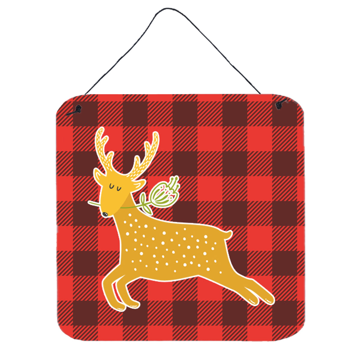 CarolineS Treasures Deer Metal Print, 6 Inch  Inch  X 6 Inch  Inch , Multicolor