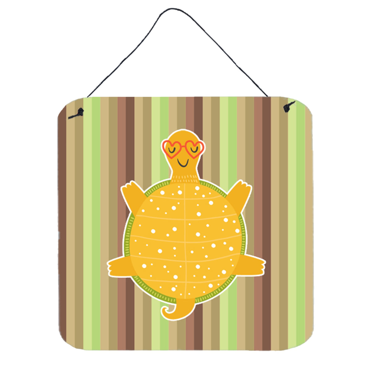 CarolineS Treasures Turtle Metal Print, 6 Inch  Inch  X 6 Inch  Inch , Multicolor