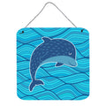 CarolineS Treasures Dolphin Metal Print, 6 Inch  Inch  X 6 Inch  Inch , Multicolor
