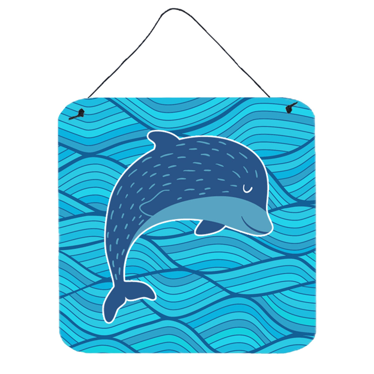 CarolineS Treasures Dolphin Metal Print, 6 Inch  Inch  X 6 Inch  Inch , Multicolor