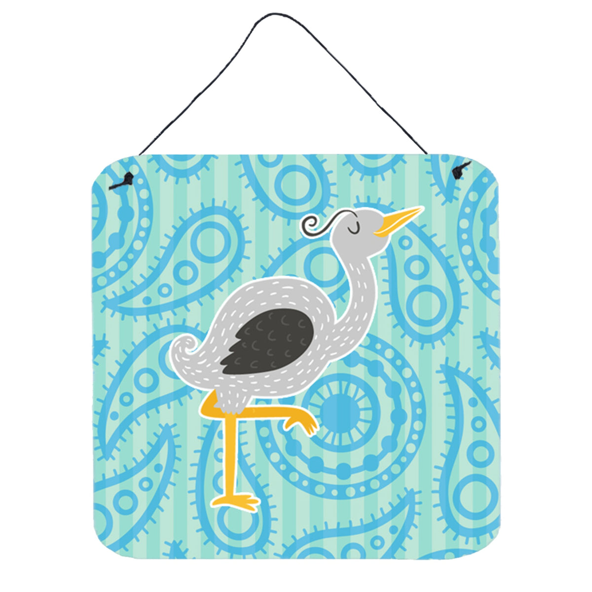 CarolineS Treasures Ostrich Metal Print, 6 Inch  Inch  X 6 Inch  Inch , Multicolor
