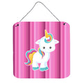 CarolineS Treasures Pink Stripes Unicorn Metal Print 6 Inch  Inch  X 6 Inch  Inch  Multicolor