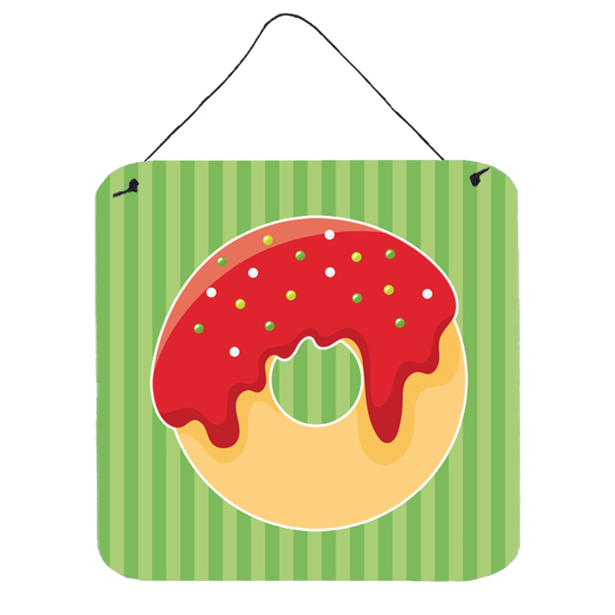 CarolineS Treasures Christmas Donut Metal Print, 6 Inch  Inch  X 6 Inch  Inch , Multicolor