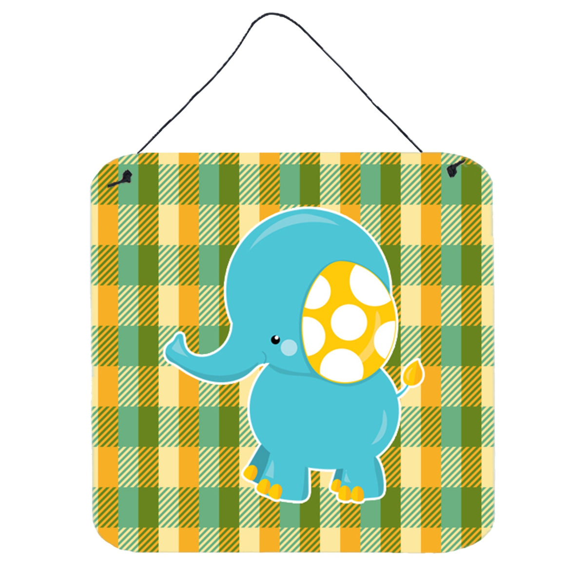 CarolineS Treasures Boy Elephant Metal Print, 6 Inch  Inch  X 6 Inch  Inch , Multicolor