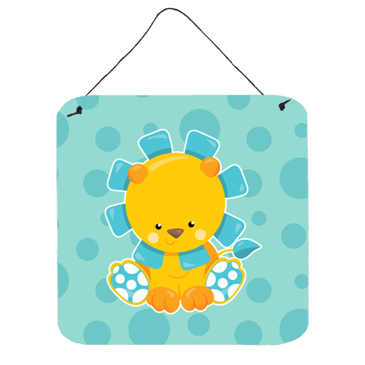 CarolineS Treasures Boy Lion Metal Print, 6 Inch  Inch  X 6 Inch  Inch , Multicolor