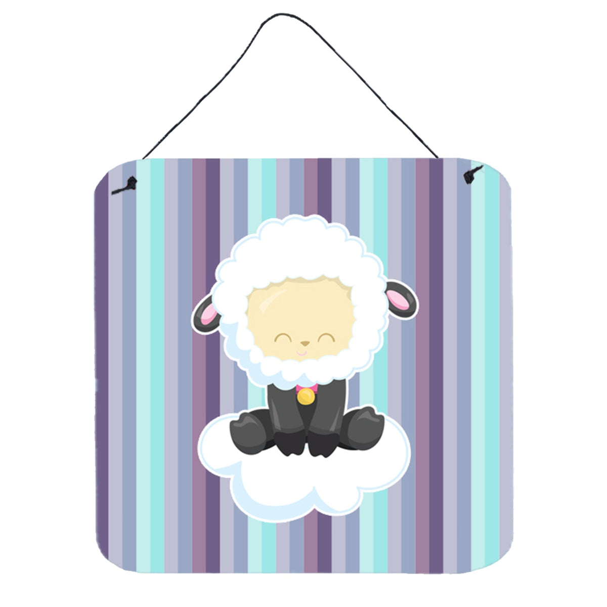 CarolineS Treasures Sheep On Cloud Metal Print, 6 Inch  Inch  X 6 Inch  Inch , Multicolor
