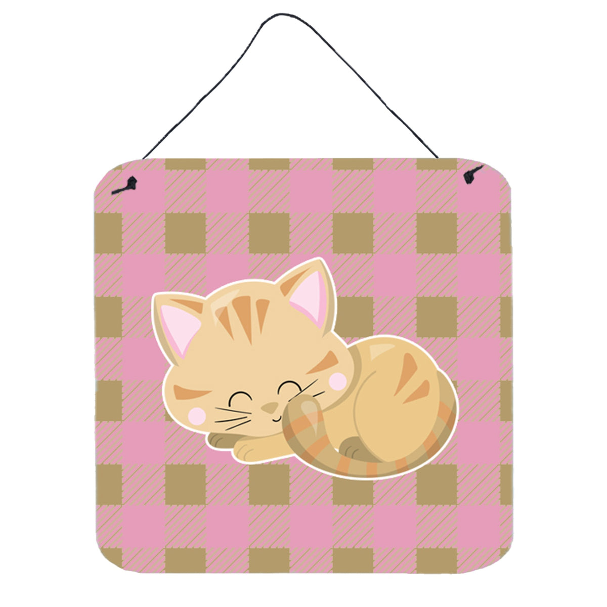 CarolineS Treasures Kitten Sleeping Metal Print, 6 Inch  Inch  X 6 Inch  Inch , Multicolor