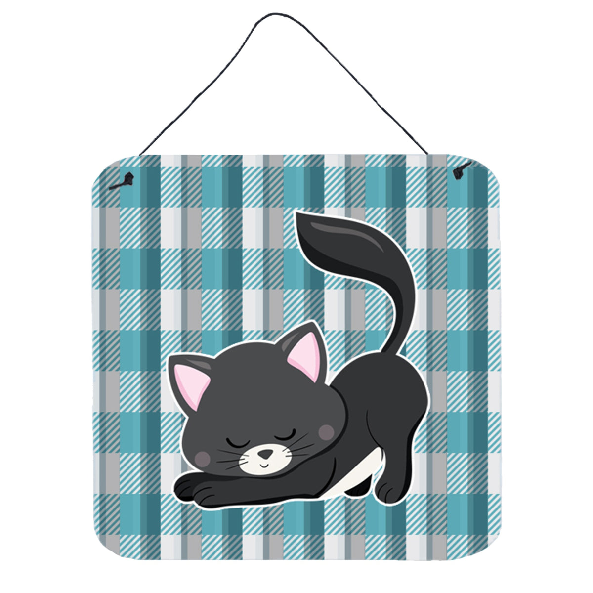 CarolineS Treasures Little Black Cat Kitten Metal Print, 6 Inch  Inch  X 6 Inch  Inch , Multicolor