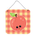 CarolineS Treasures Perfectly Peach Metal Print, 6 Inch  Inch  X 6 Inch  Inch , Multicolor