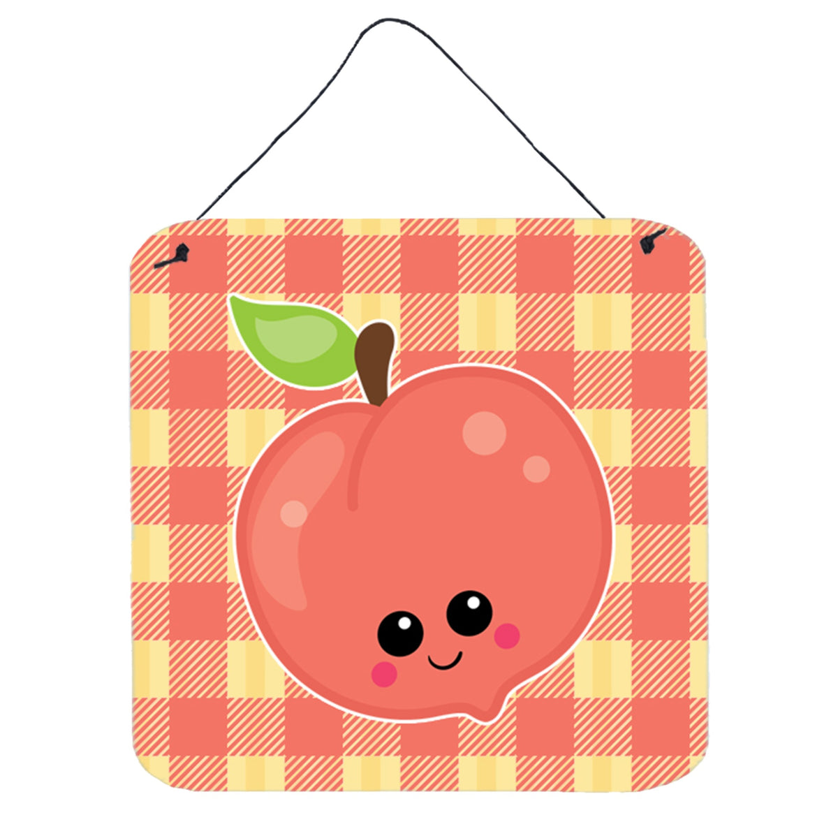 CarolineS Treasures Perfectly Peach Metal Print, 6 Inch  Inch  X 6 Inch  Inch , Multicolor