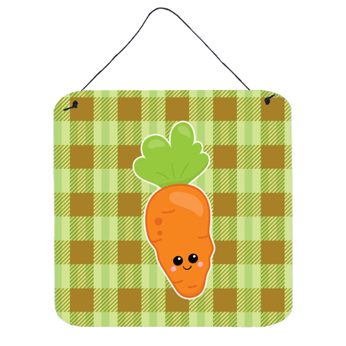 CarolineS Treasures Carol The Carrot Metal Print, 6 Inch  Inch  X 6 Inch  Inch , Multicolor