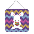 CarolineS Treasures Easter Rabbit With Chocolate Heart Metal Print, 6 Inch  Inch  X 6 Inch  Inch , Multicolor