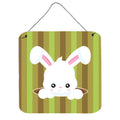 CarolineS Treasures Easter Rabbit Hole Metal Print, 6 Inch  Inch  X 6 Inch  Inch , Multicolor