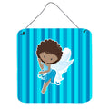 CarolineS Treasures Fairy Blue Stripes Metal Print, 6 Inch  Inch  X 6 Inch  Inch , Multicolor