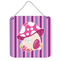 CarolineS Treasures Fairy House Pink And Purple Metal Print, 6 Inch  Inch  X 6 Inch  Inch , Multicolor