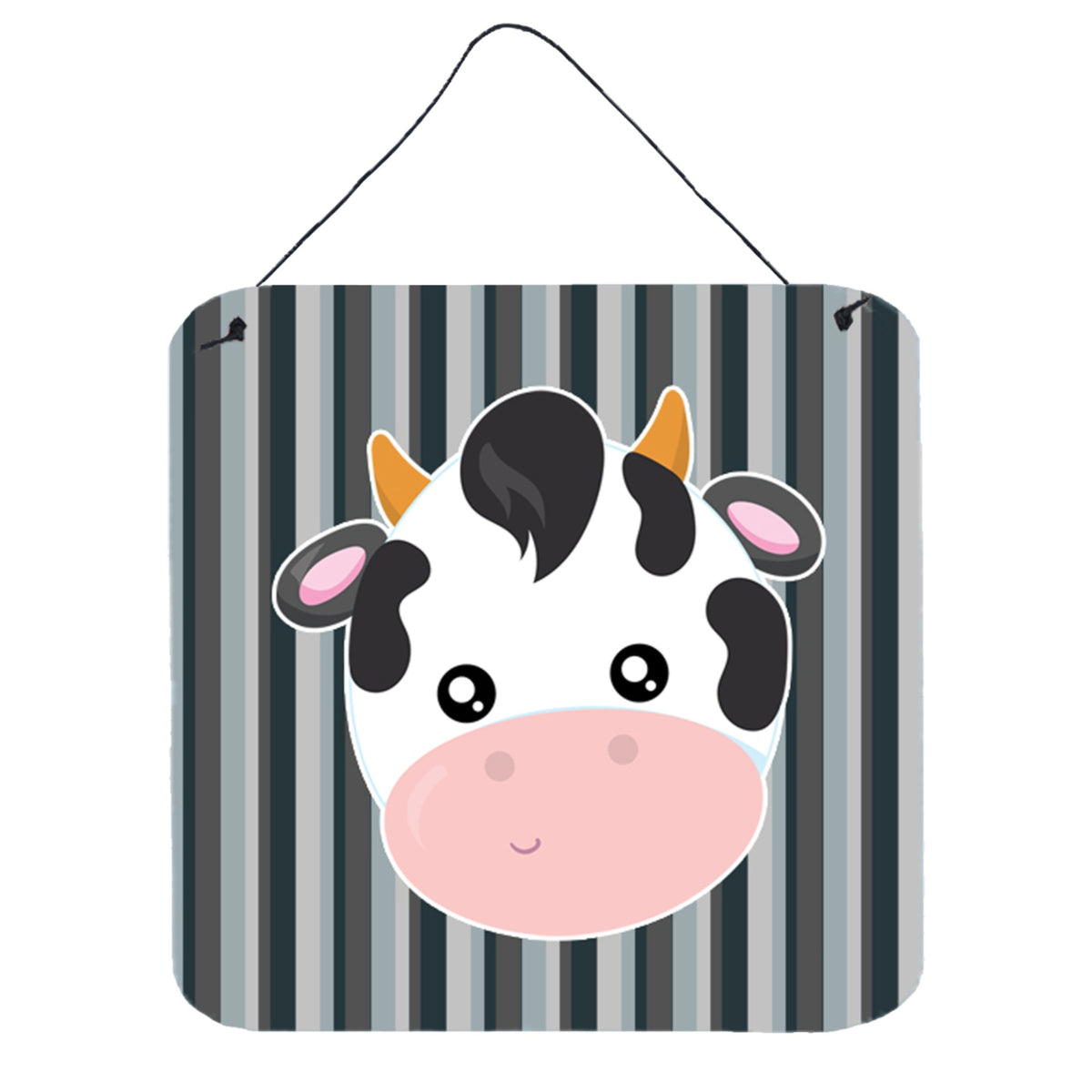 CarolineS Treasures Cow Face Metal Print, 6 Inch  Inch  X 6 Inch  Inch , Multicolor