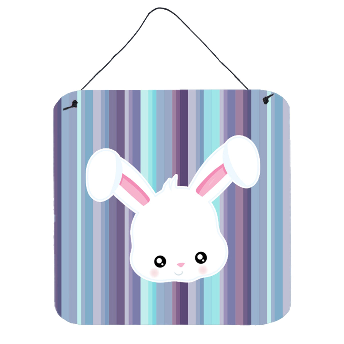 CarolineS Treasures Rabbit Face Metal Print, 6 Inch  Inch  X 6 Inch  Inch , Multicolor