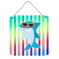 CarolineS Treasures Cool Kat Shark Metal Print, 6 Inch  Inch  X 6 Inch  Inch , Multicolor