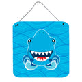 CarolineS Treasures Shark Open Wide In Waves Metal Print, 6 Inch  Inch  X 6 Inch  Inch , Multicolor