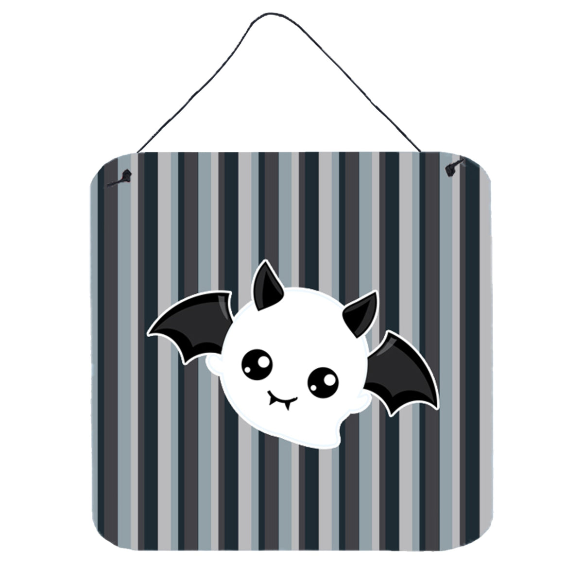 CarolineS Treasures Halloween Ghost Bat Metal Print, 6 Inch  Inch  X 6 Inch  Inch , Multicolor