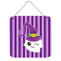CarolineS Treasures Halloween Ghost Witch Metal Print, 6 Inch  Inch  X 6 Inch  Inch , Multicolor