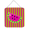 CarolineS Treasures Watermelon Face Metal Print, 6 Inch  Inch  X 6 Inch  Inch , Multicolor