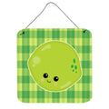 CarolineS Treasures Lime Face Metal Print, 6 Inch  Inch  X 6 Inch  Inch , Multicolor
