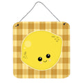 CarolineS Treasures Lemon Face Metal Print, 6 Inch  Inch  X 6 Inch  Inch , Multicolor