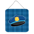 CarolineS Treasures Police Hat Metal Print, 6 Inch  Inch  X 6 Inch  Inch , Multicolor