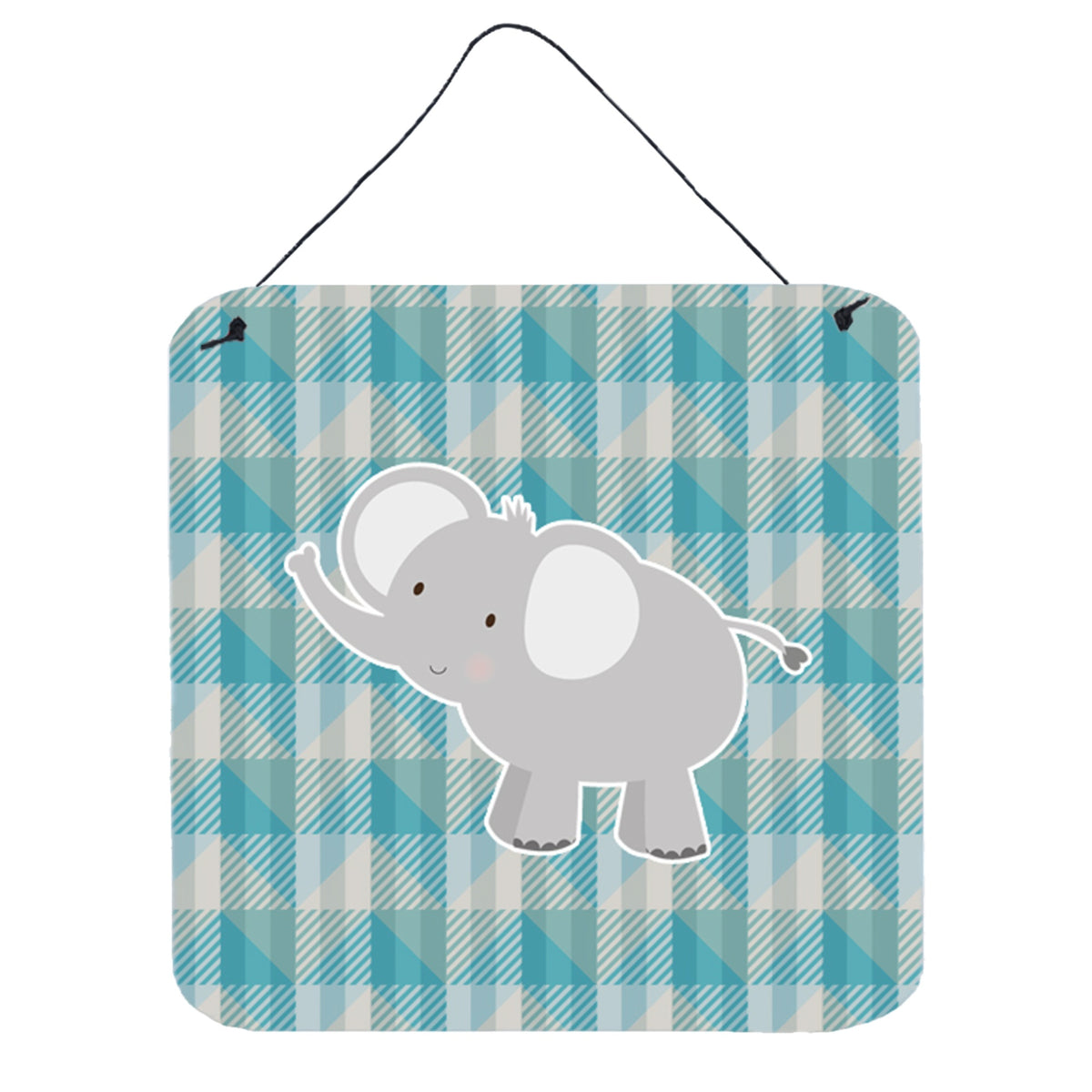 CarolineS Treasures Elephant Metal Print, 6 Inch  Inch  X 6 Inch  Inch , Multicolor