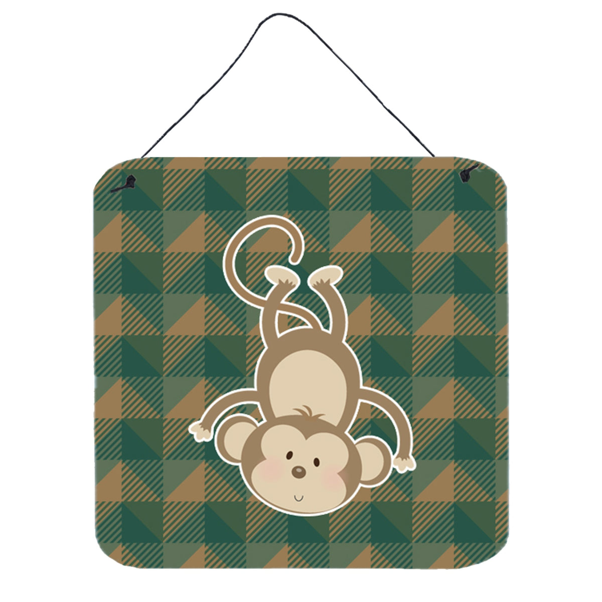 CarolineS Treasures Monkey Metal Print, 6 Inch  Inch  X 6 Inch  Inch , Multicolor