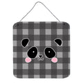 CarolineS Treasures Panda Bear Face Metal Print, 6 Inch  Inch  X 6 Inch  Inch , Multicolor